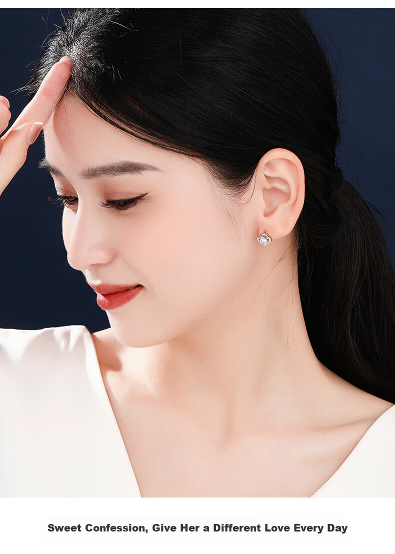 MOLADY Weekday Earrings for Women Luxury Niche High-End Feel 2026 New Birthday 520 Valentine's Day Gift for Girlfriend Wife 6