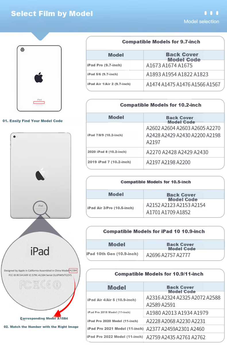 ALittleFlower [Hot Sale 1M+ AR Anti-Glare] Tempered Glass Screen Protector for iPad Air 5 / Pro 2022 / Air 4 10.9-inch / 11-inch 2021/2020/2018 Apple with Installation Tool 1