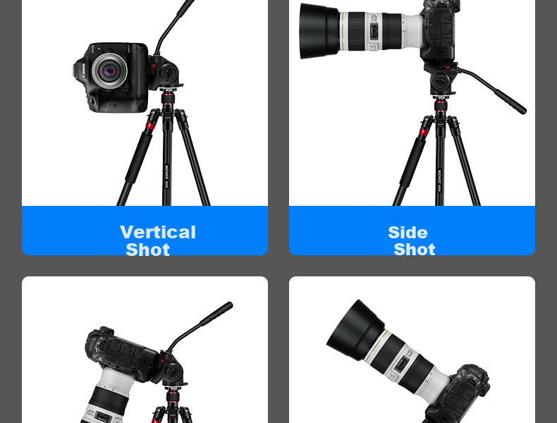 NEEWER Aluminum Alloy Lightweight Tripod for DSLR And Mirrorless Cameras, Professional Universal Photography And Video Stand, Outdoor Travel Monopod SAB264 9