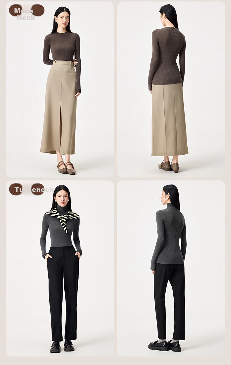 PurCotton Guo Jingjing Recommended Seamless Zero-Feel 100% Long-Staple Cotton Anti-Static Soft Cotton Sweater 31