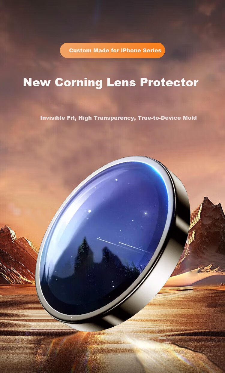 Coollefeng Apple iPhone 16 Series [Corning Lens Protector] Compatible with iPhone 16 Pro Max Rear Camera Cover 16 Pro Full Coverage Protective Film HD Titanium Metal - Black 4