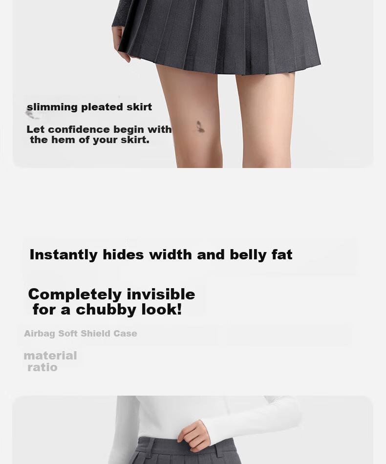 Onoko Short Pleated Skirt Quiet Luxury Gray M 2
