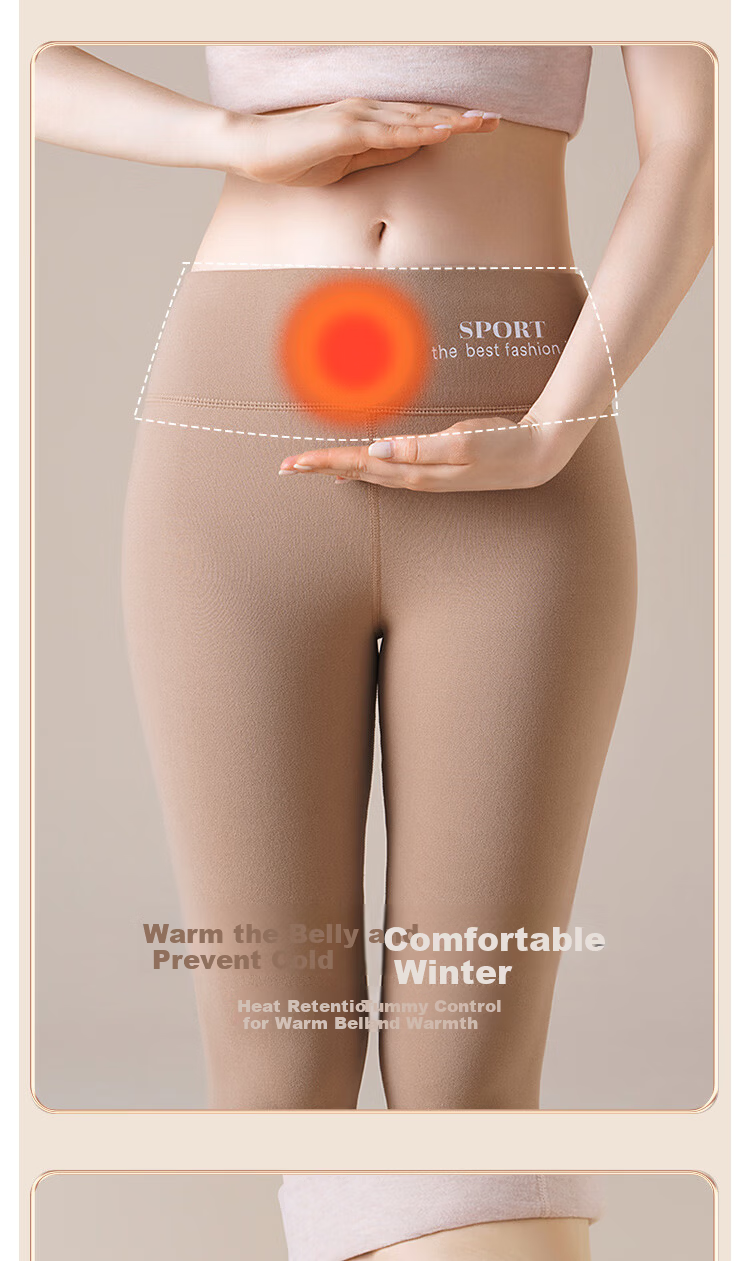 GUJIN Thickened Lamb Wool Fleece Autumn Pants Women Autumn Winter Wool Silk Seamless Fleece Thickened Warm Cotton Leggings Female 9