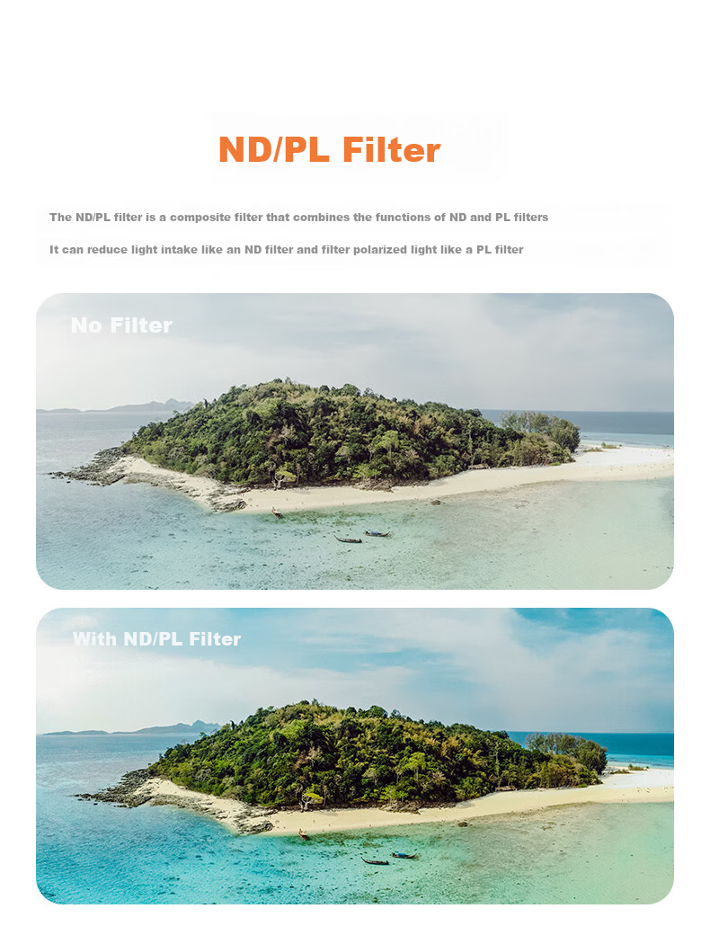 NEEWER DJI Mavic 4 Pro Professional Aerial Photography ND8/16/32/64 Neutral Density Filter Set with CPL Polarizer Drone Accessories 10