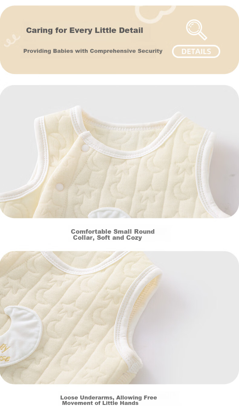 Youqi Baby Vest Spring Autumn Winter Outerwear Warm Cotton Boys Toddler Quilted Newborn Sleeveless Jacket 9