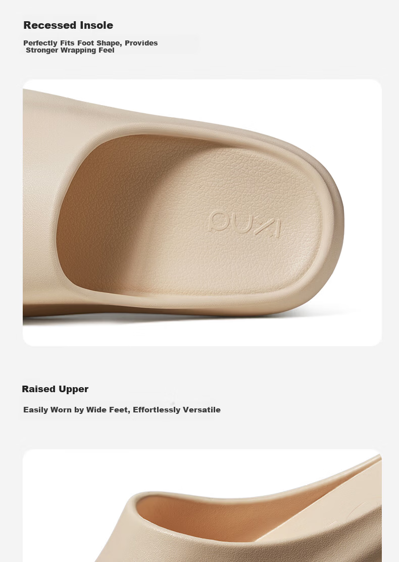 Puxi Youji Men's Casual Indoor Slippers Simple Bathroom EVA Non-Slip Slippers Women Clay Brown Size 40-41 12