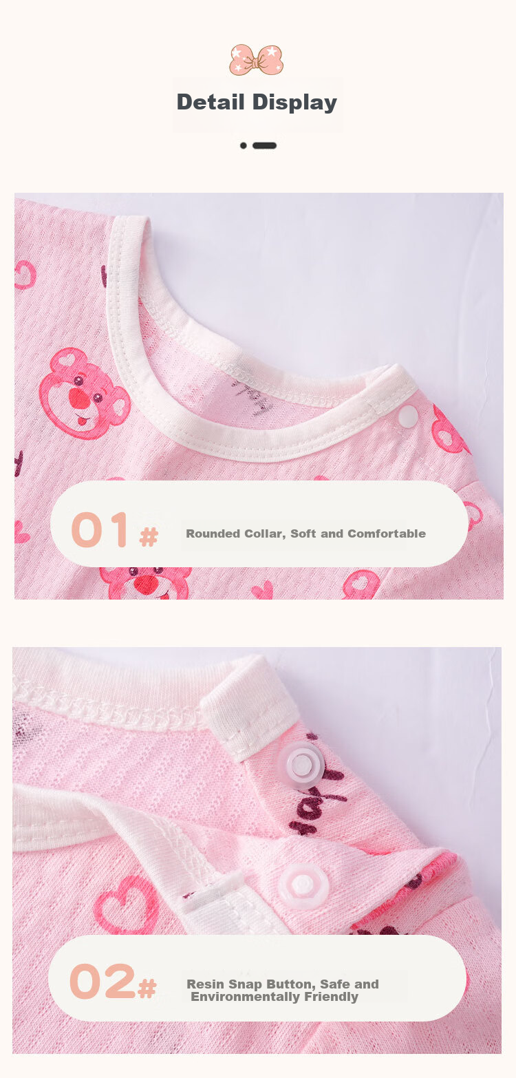 DEESHA [100% Pure Cotton] Baby Romper, Newborn Onesie, Short-Sleeve Bodysuit 8