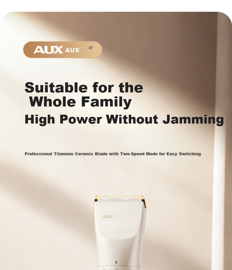 AUX Electric Hair Clipper Adult Electric Hair Trimmer Baby Haircutting Machine Home Children's Haircut Razor Gift 5