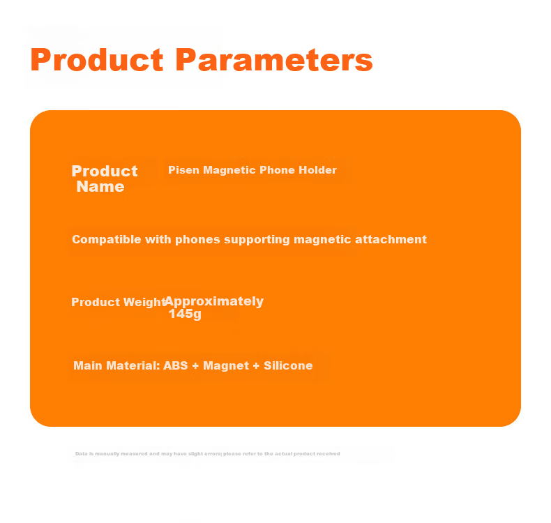 Pisen Double-Sided Magnetic Silicone Ring Holder Phone Stand, Compact Portable Stable 360° Rotating Detachable, Suitable for Apple 17 Pro Max, Huawei Mate 70 Titanium Original Color 9