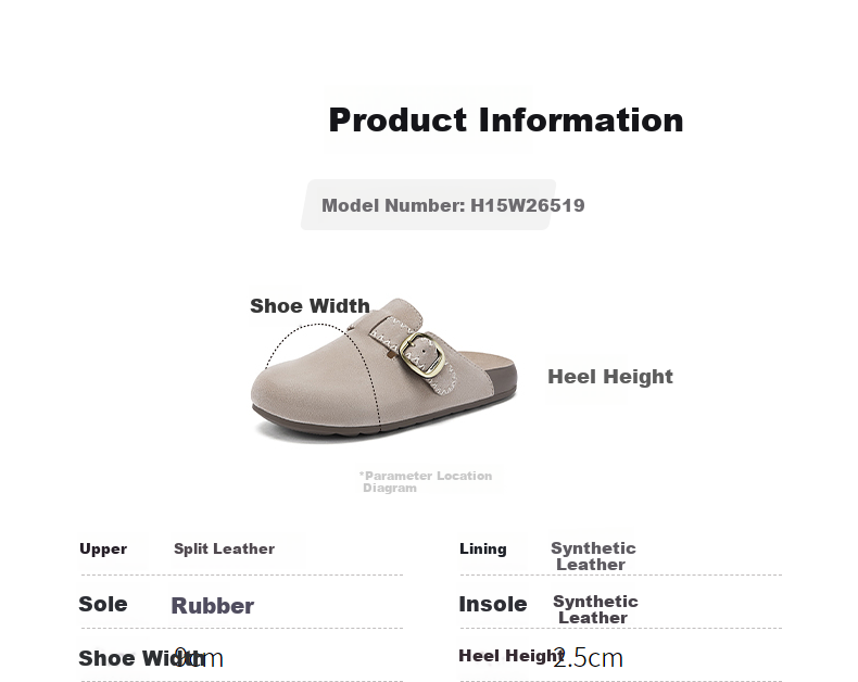 Hotwind Retro Birkenstock Style Women's 2026 Spring New Beige Casual Slip-On Soft Cork Sandals 3