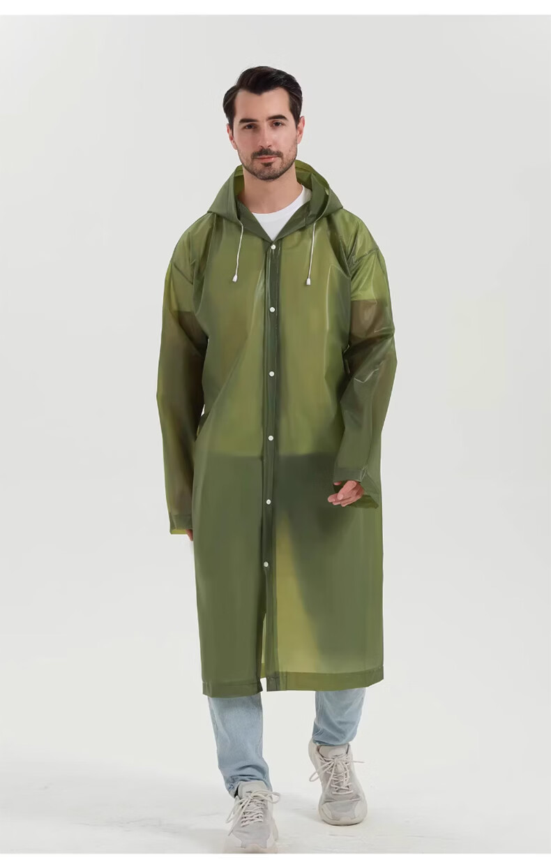 40,000 KM Disposable Long Raincoat Full Body Heavy-Duty Adult Anti-Rain Outdoor Hiking Travel Single-Person Portable Poncho 10