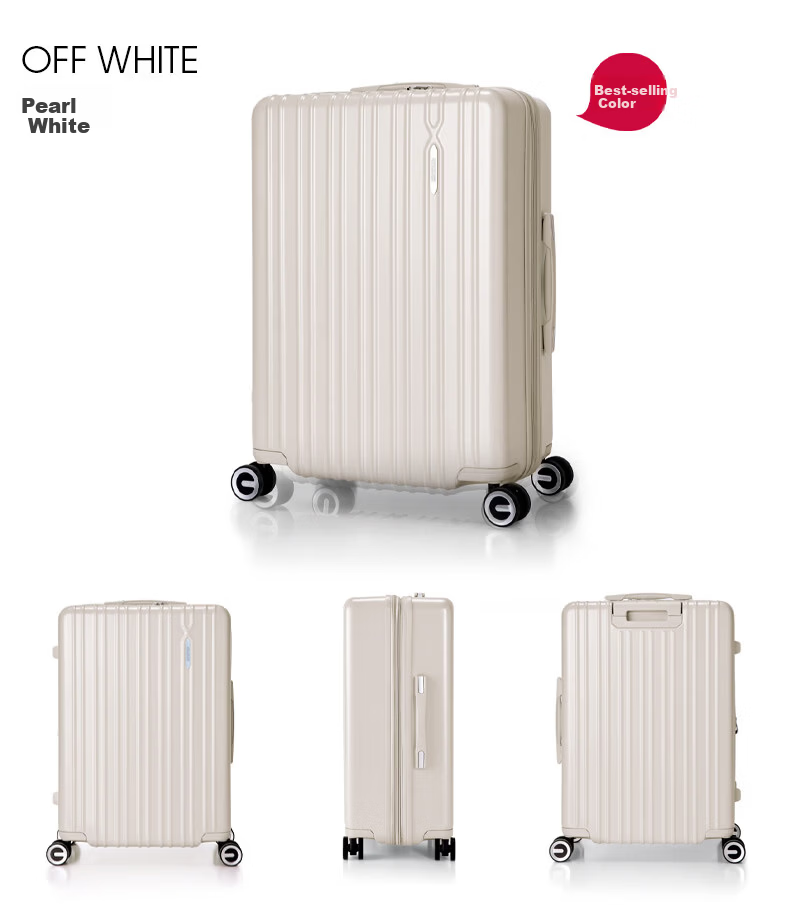 Mei Travel 24-inch Expandable Luggage Suitcase with Trolley, Student Password Lock, Hu Xianxu Style 79B Lilac Pink 30