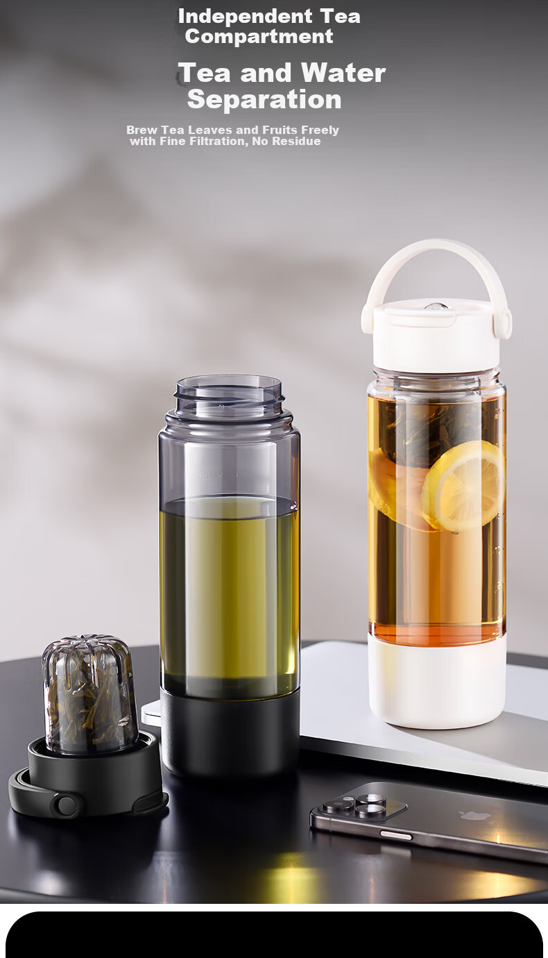 ENO Magnetic Infuser Tea Cup Men Tea Water Separation Tritan Water Bottle High Temperature Resistant Food Grade Suitable for Boiling Water 5