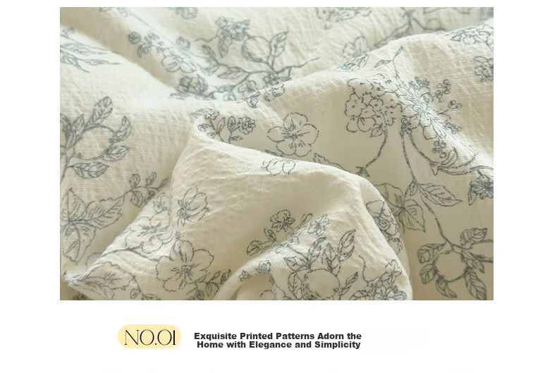 MUJI Class A Wrinkled Gauze Air Conditioning Quilt 200×230cm Lace Edge Double Quilt Core All-Season Thickened Version 15