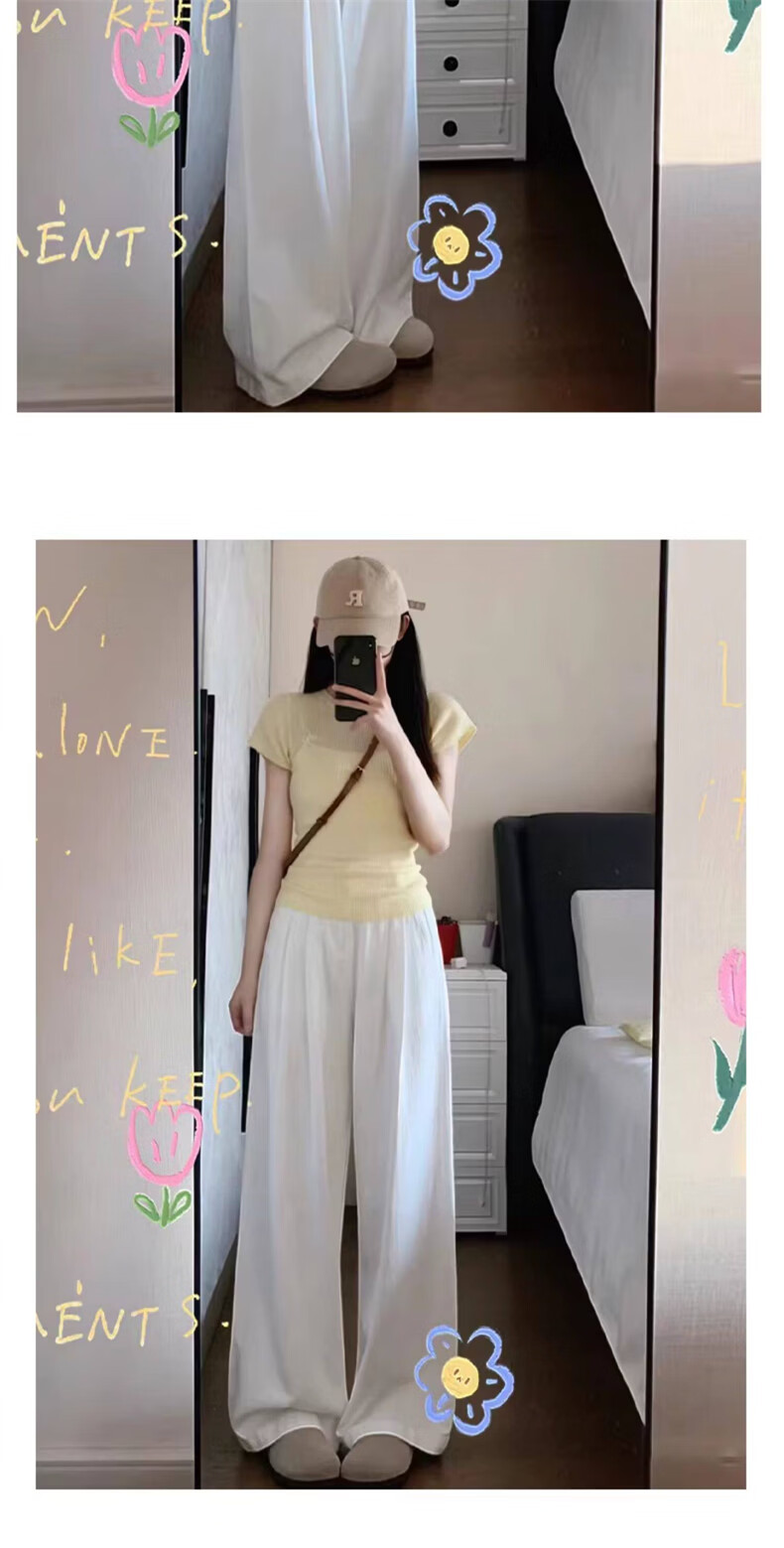 Langsha Japanese Style Yamamoto Pants Women Spring Summer 2026 New High Waist Casual Straight Loose Wide Leg Pants 13