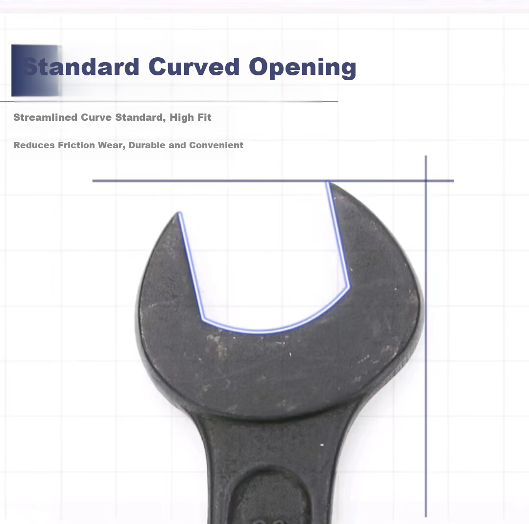 Great Wall Precision Single-Head Heavy-Duty Industrial Open-End Wrench Thickened 46mm 314646 2