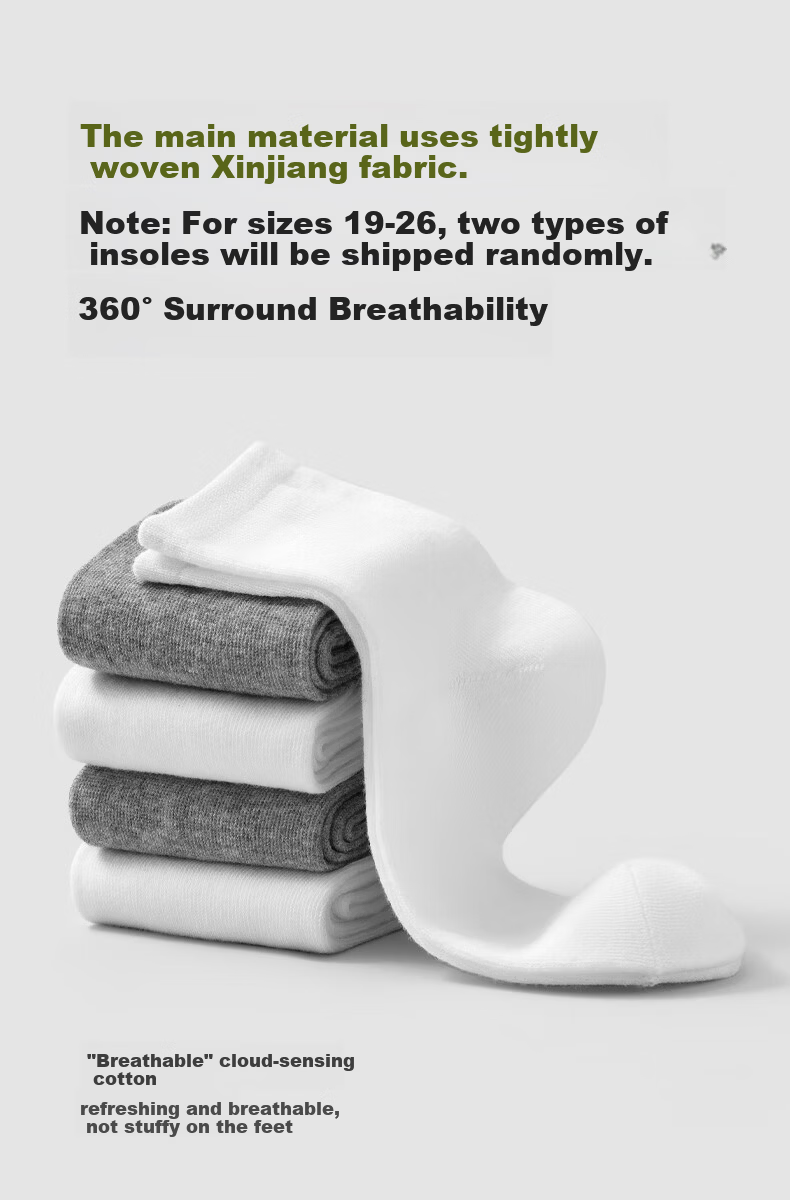 October Crystal Tang Qian Disposable Women's Short Socks Travel Antibacterial Breathable Sweat-Absorbing [5 Pairs] 7