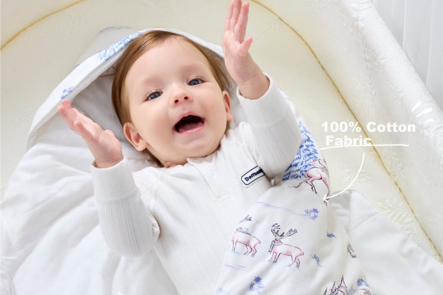 DOMIAMIA Baby Detachable Liner Swaddle Blanket Autumn Winter Newborn Universal Four Seasons Wrap 20