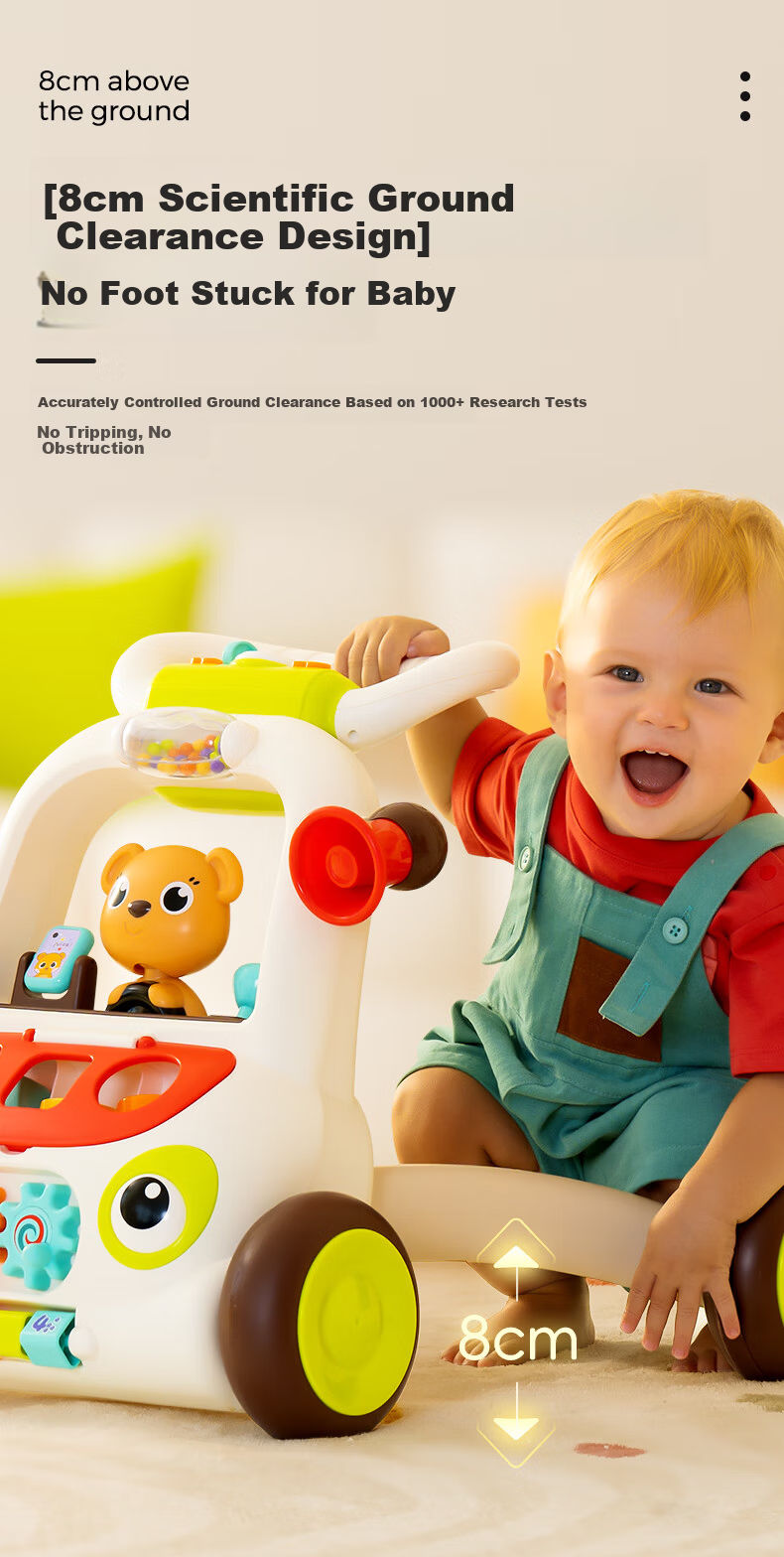 HUILE TOYS Infant Newborn Baby Walker Toy Toddler Boys Girls Birthday First Year Gift 7