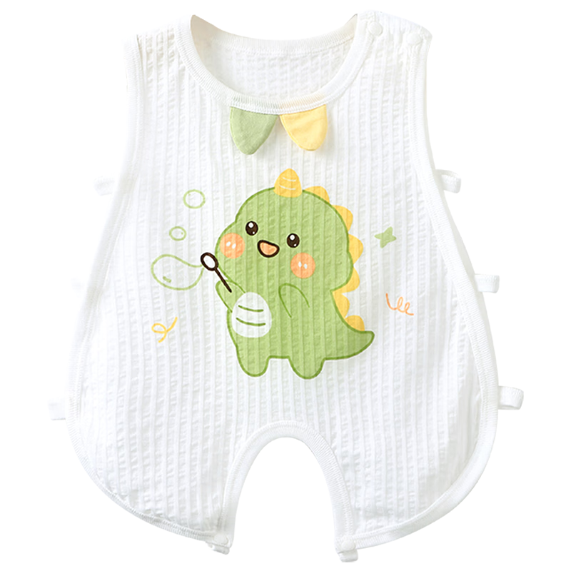 Youqi Baby Summer Sleeveless Side-Open Hollowed Pipa Romper Thin Baby Bodysuit Children's Vest Jumpsuit