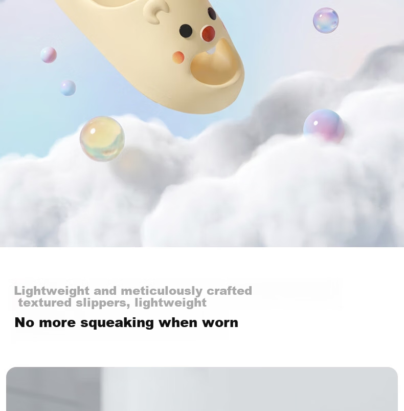 She Enjoy Cute Cartoon Style Indoor Bathroom Thick Sole Slippers 6