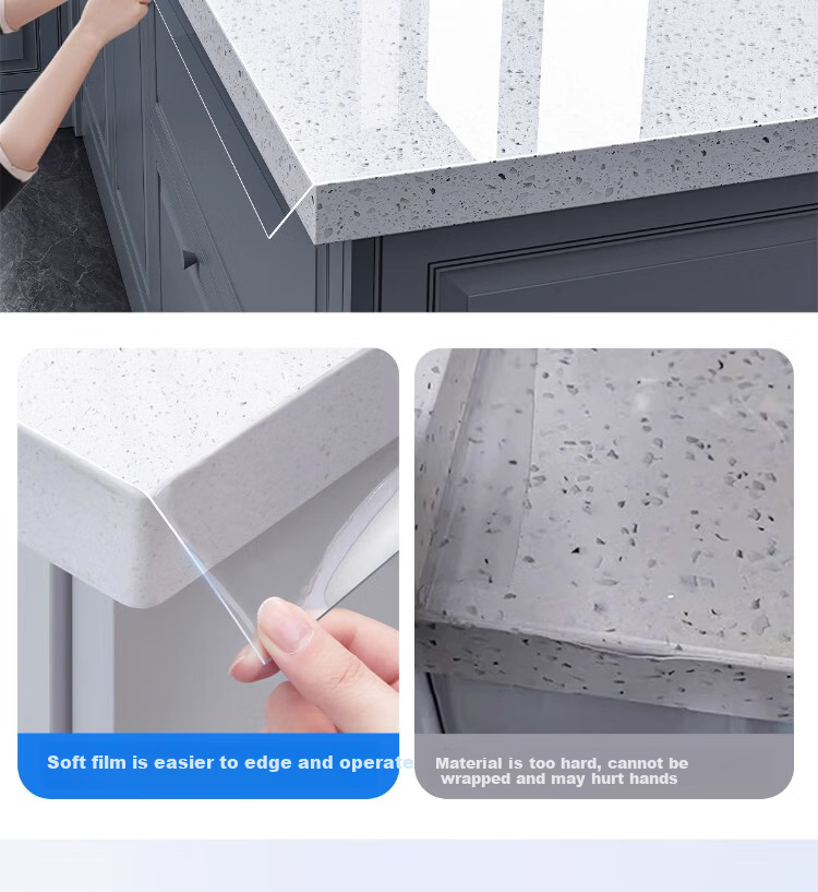 Zichen Kitchen Countertop Protective Film Mat Oil-Proof Sticker Stove Film Marble Quartz Special High-Temperature Resistant Oil-Proof Sticker 24