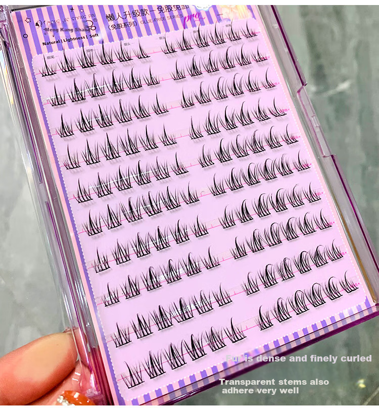 Mengjie Shangpin Cat Paw False Eyelashes Natural Realistic Glue-Free Eyelashes for Women 28
