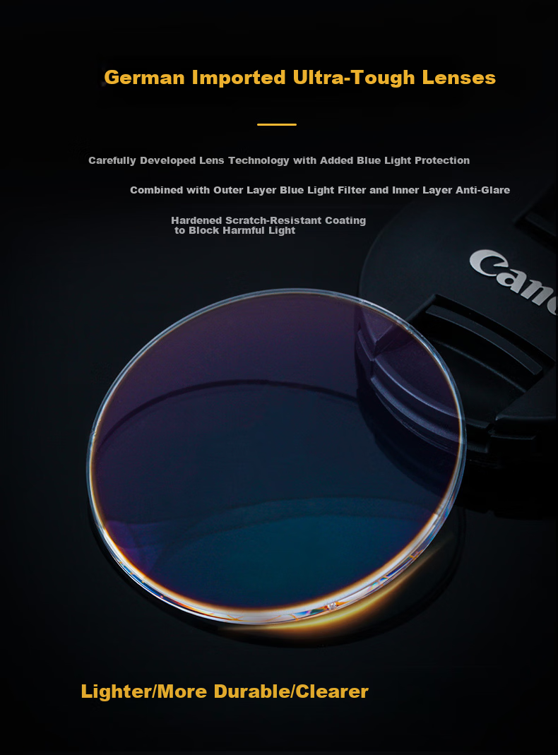 ARNO FOCUS ON YOUR EYES Reading Glasses for Men, High Definition Anti-Blue Light Imported Business Titanium Frame Ultra-Light Flexible Presbyopic Glasses A1017Q 150 Degrees 3