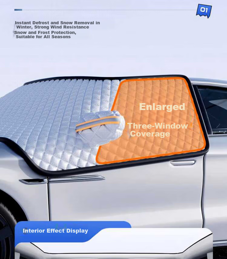 AUTOWOEL BYD Han DM-i Snow Cover Car Front Windshield Snow Shield Frost and Freeze Protection Winter Windshield Cover 12