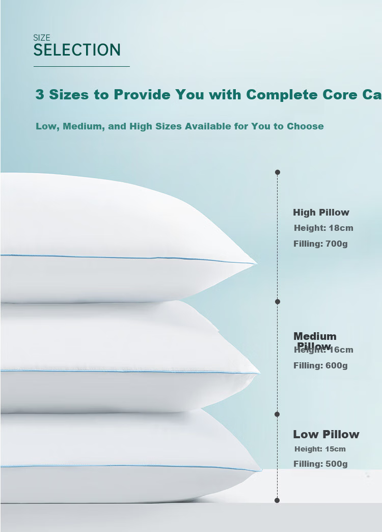 Mengjie Jiafang Fiber Pillow, Lycra Fabric Adult Fiber Pillow, 50*70cm 3
