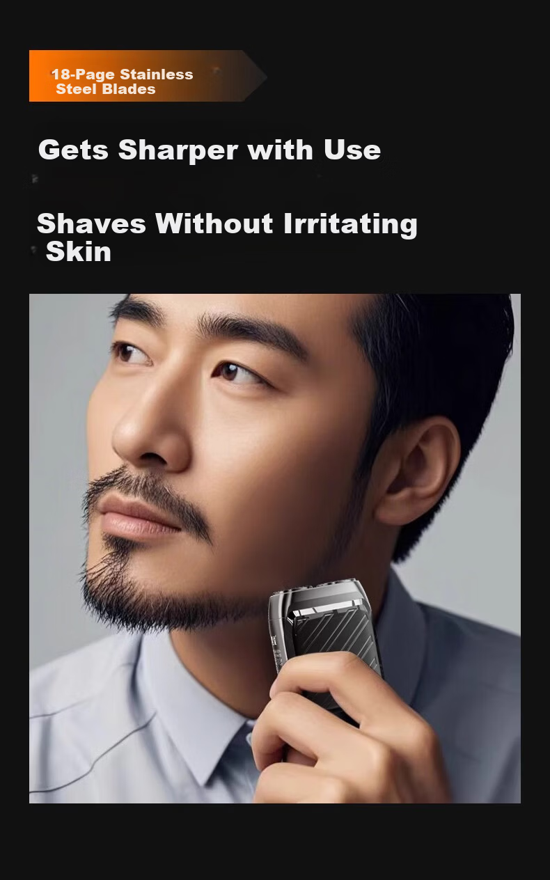SOAIY Electric Shaver 2025 New Portable Smart Digital Display Mini Razor German Original Quality Travel Gift for Father’s Day and Boyfriend 520 8