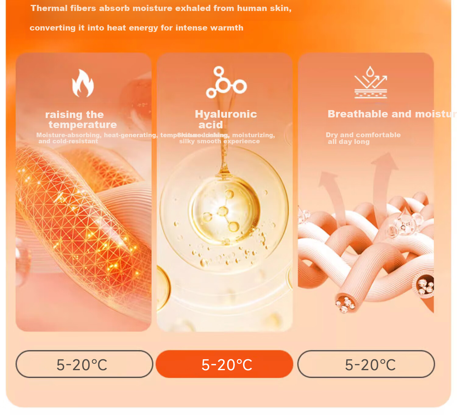 BOPRUIEY Men's Thermal Ultra-Thin Base Layer Hyaluronic Acid Underwear 2025 New Autumn Winter Set Thermal Shirt and Pants 7