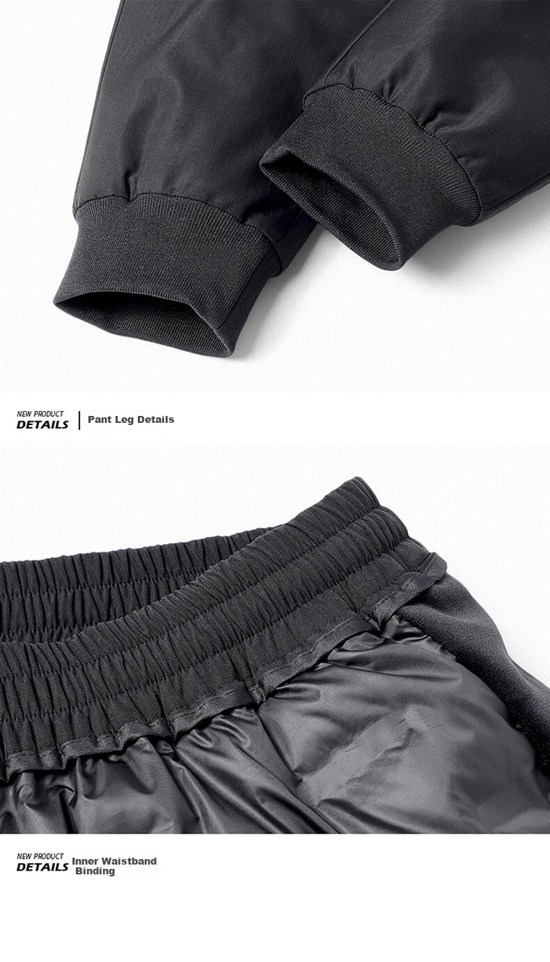 LangSha Northeast Harbin Ski Down Pants Men's Snow Village Mohe Travel Cold-Resistant Windproof Waterproof Warm Winter Gear 20