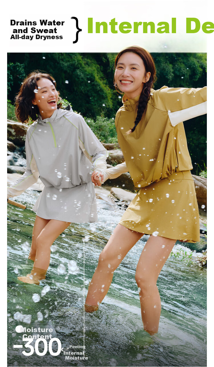 Beneunder Women's A-Line Water-Resistant Skirt Shorts Outdoor Sports Quick-Dry Sun Protection Spring Summer 2025 WR392 11