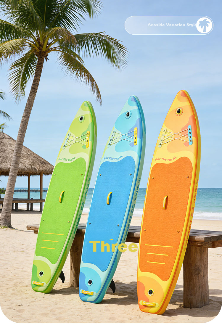 MSEASFREE Iridescent Surf Paddleboard Stand-Up SUP Fishing Yoga Lure Board Green Shadow 14