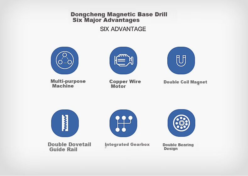 Dongcheng Multifunctional Magnetic Base Drill Strong Magnetic Power Industrial Grade Magnetic Drill J1C-FF-28 2