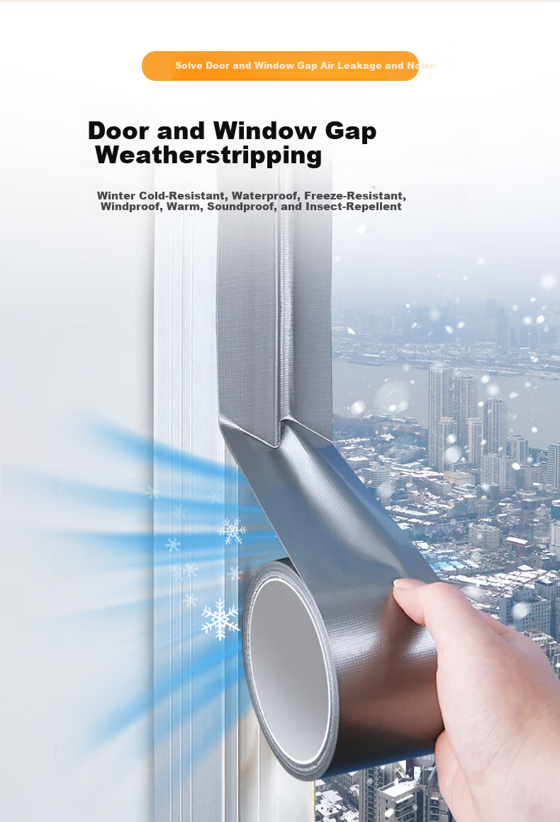 Cuttlefish Sliding Window Seal Strip Plastic Steel Door and Window Seal Strip 5m Windproof and Soundproof Gap Filler 1