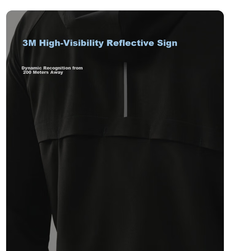 JD Jingzao Ultra-Light Three-Protection Running Sports Jacket Men Spring Outdoor Water-Repellent Breathable Sportswear Light Blue 3XL 34