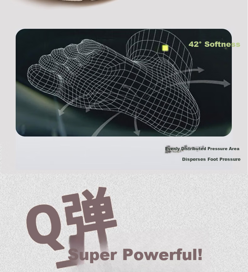 Huamei Jianbu Men's Fashion Sports Slippers Non-Slip Wear-Resistant Thick Sole Outdoor HM28861 Khaki Brown Size 44-45 9