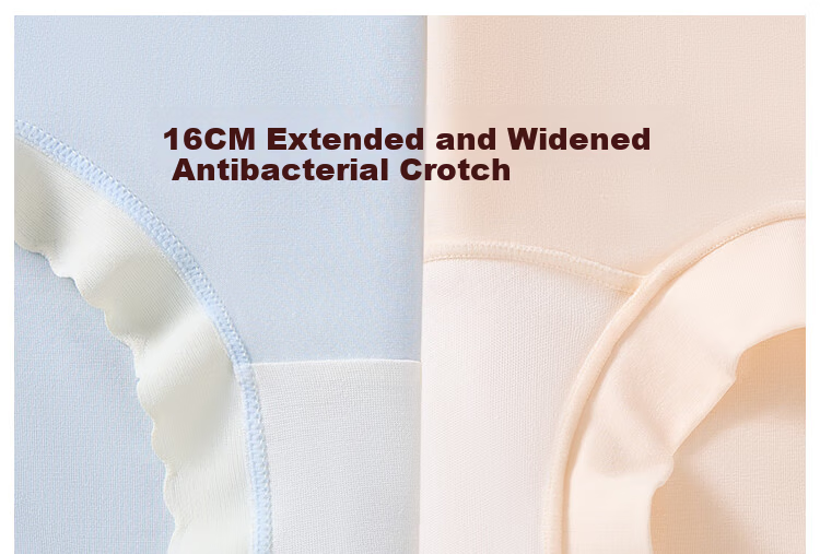 Langsha High-Waist Cotton Women's Boxer Briefs 10A Antibacterial Extended Crotch 50S Cotton Tummy Control Four-Point Underwear 8