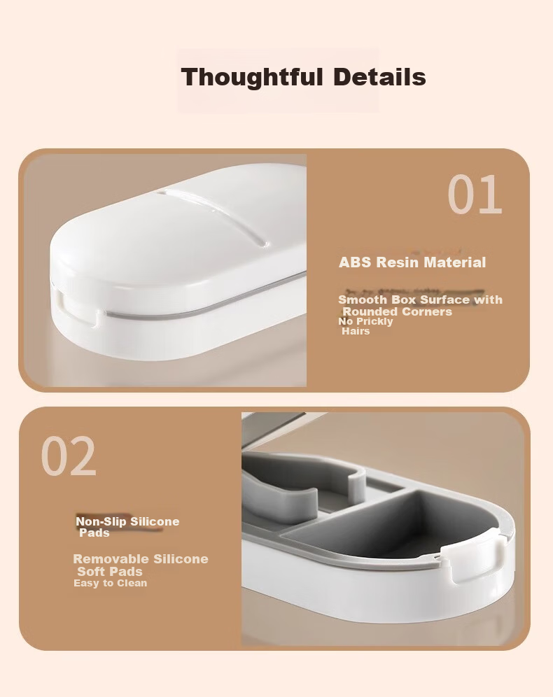 BaiCaoYuan Pill Cutter and Divider, Portable Medicine Tablet Splitter with Four Compartments 17