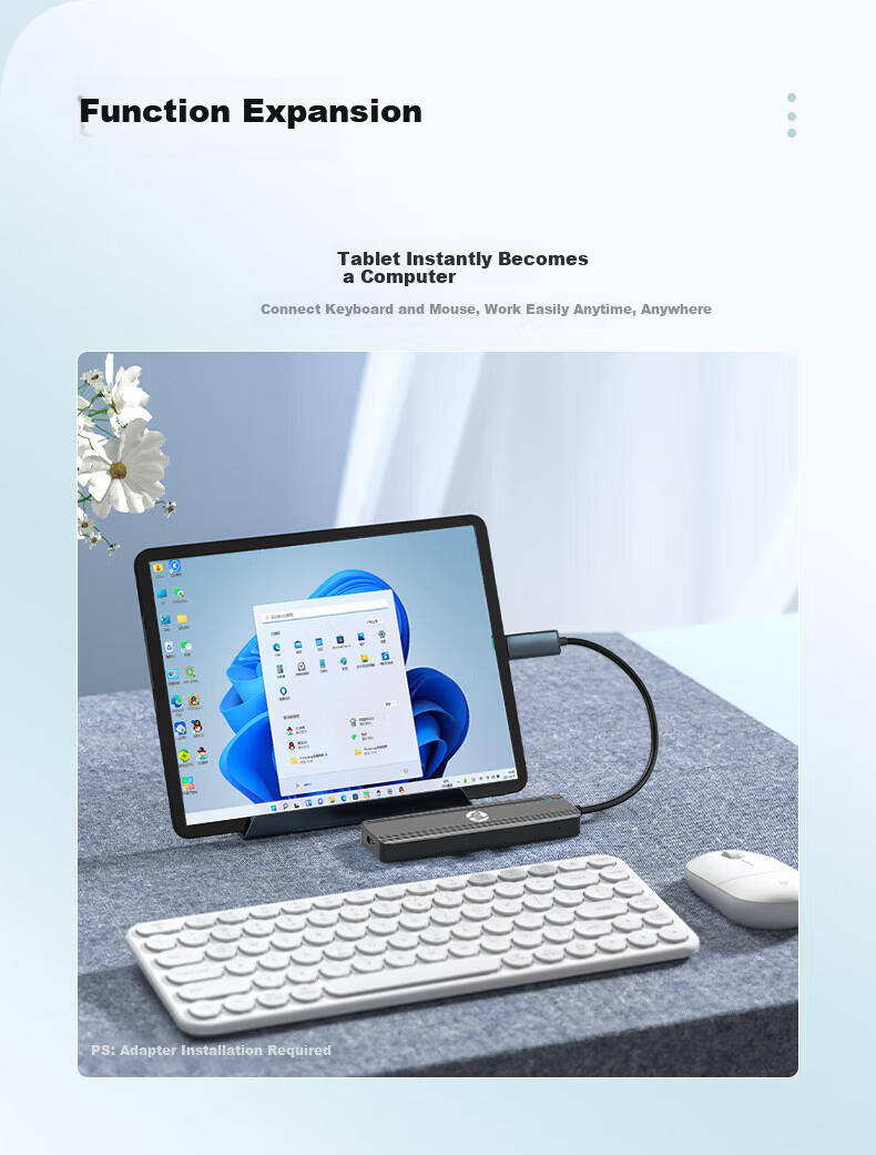 HP Type-C Docking Station USB Hub PD 100W HDMI Ethernet Adapter Card Reader Compatible with Apple MacBook Air Huawei Lenovo Laptops 9