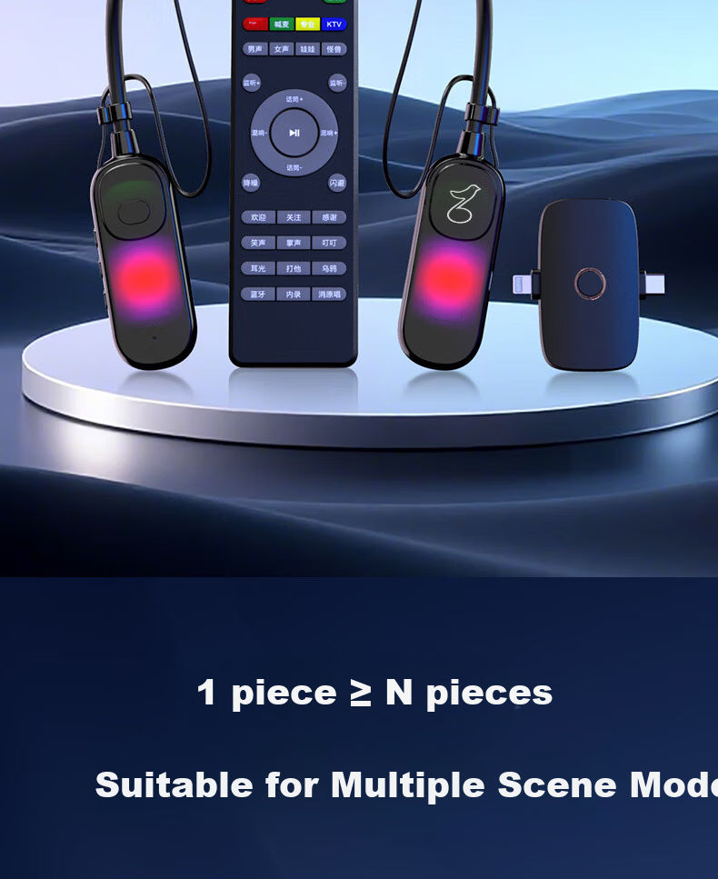 Cuckoo G10T Wireless Live Sound Card Set Headset Microphone Integrated Neckband Open Outdoor Internet Celebrity Singing Equipment Live Streaming 2