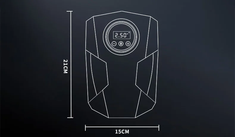 EZH car air pump car tire air pump portable electric air pump car air pump digital display automatic charging stop EZH car air pump car tire air pump portable electric air pump car air pump digital display automatic charging stop