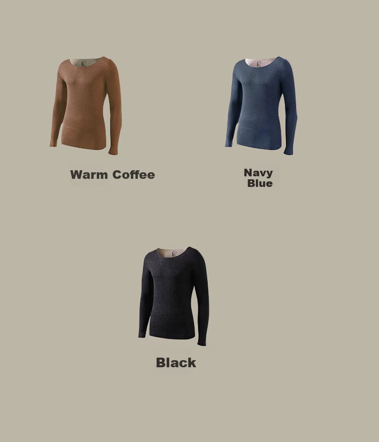 Langsha Thermal Underwear Autumn Winter Unisex Seamless Customizable Base Layer Top with Wool and Mulberry Silk 11
