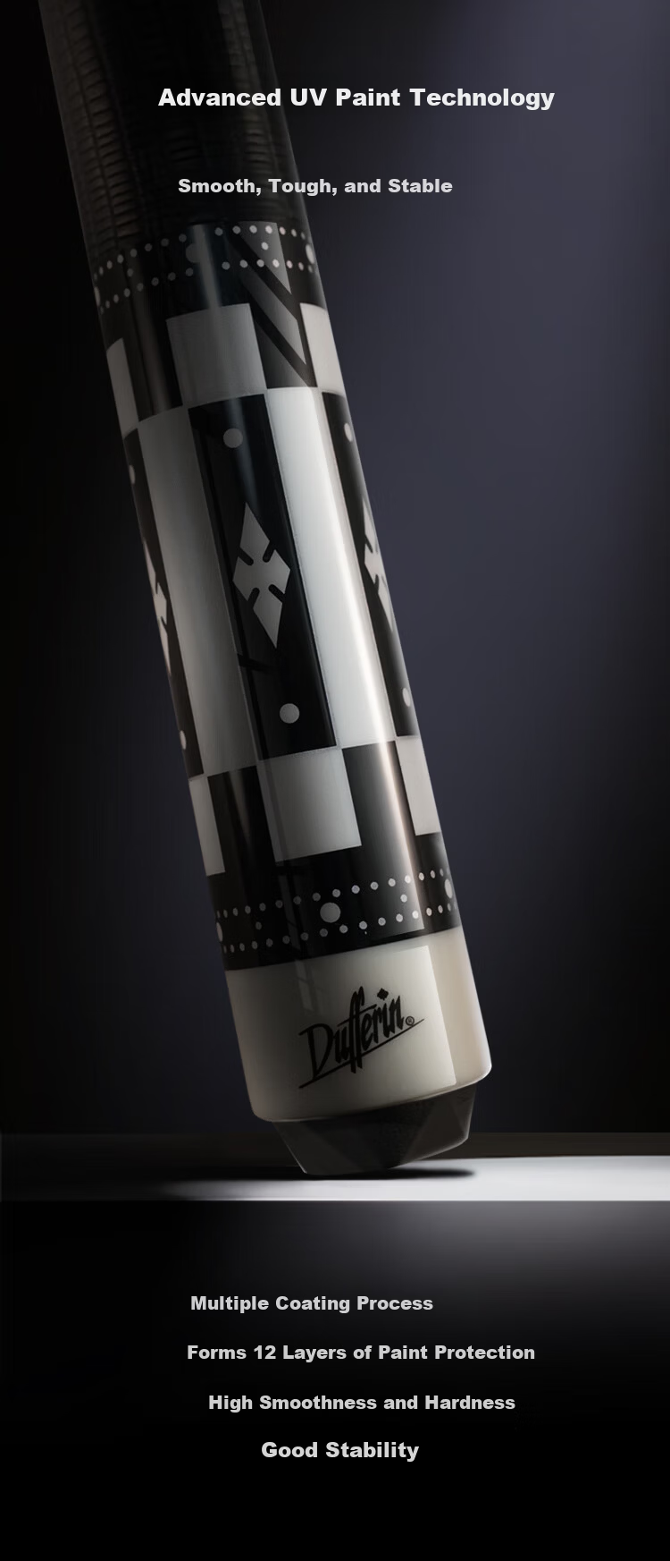 Dafni Billiard Cue Chinese and American Style 8-Ball 9-Ball Split Large Head Maple Cue Baiyinfu Second Generation 3