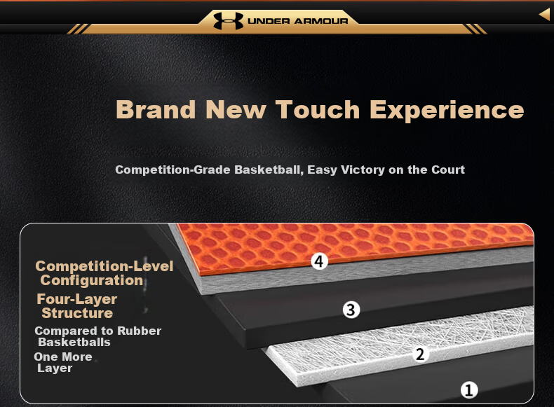 Under Armour Basketball Size 5 Kids 6-12 Years Indoor Outdoor Professional Training Game Ball Kindergarten Elementary School Gift 3-6 Years 4