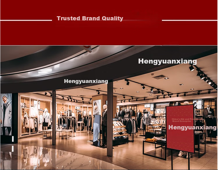 Hengyuanxiang Solid Color Thickened V-Neck Sweater Men's Knitted Thermal Base Layer Warm Clothing 2