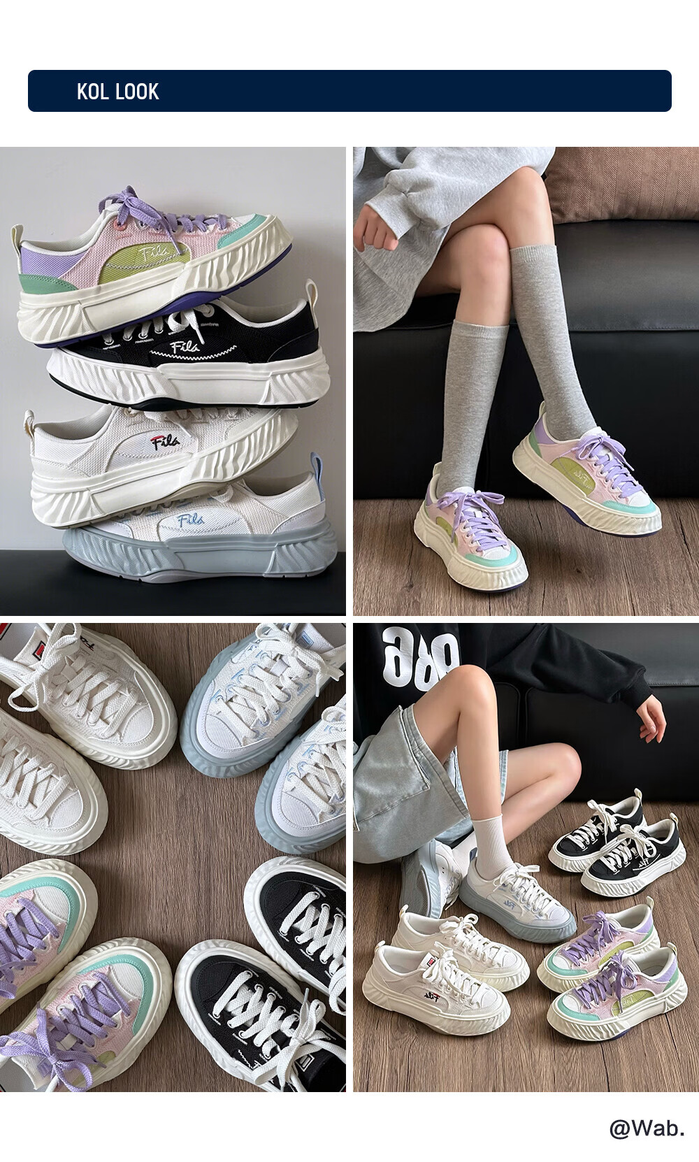 FILA Official Women's Shoes FOSSO 1+ Canvas Shoes 2026 Summer Rock Walking Shoes 1+ Fashion Casual Shoes 17