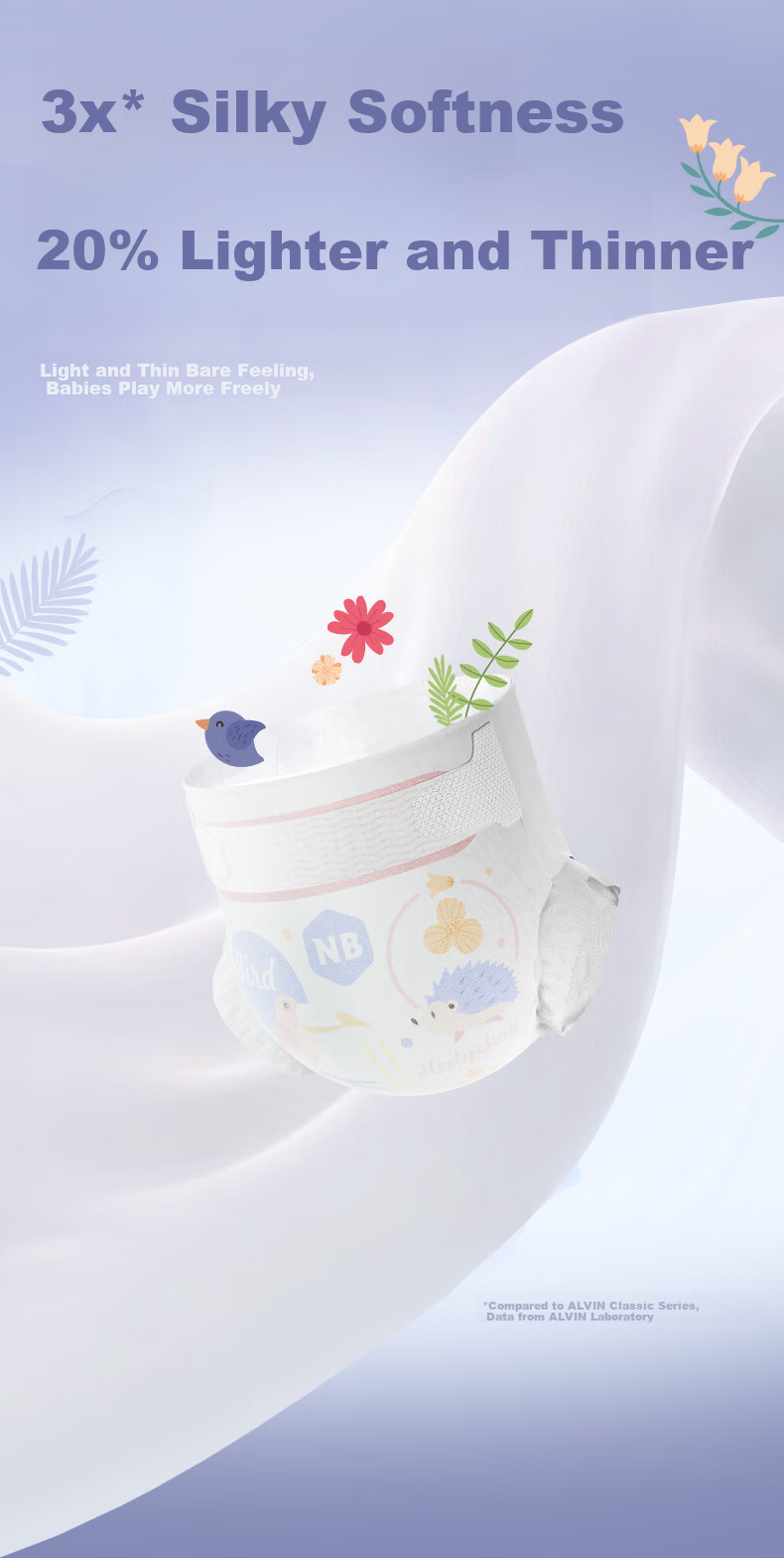 Avril Alvin Little Explorer Ultra Soft Lightweight Newborn Baby Diapers NB Size 26 Pieces Free Shipping 5